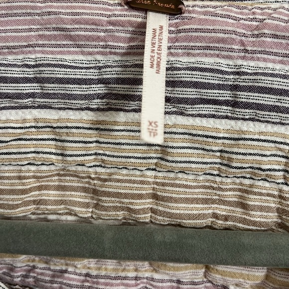🌸Free People Long Sleeve Stripe Shirt🌸 - Picture 2 of 11